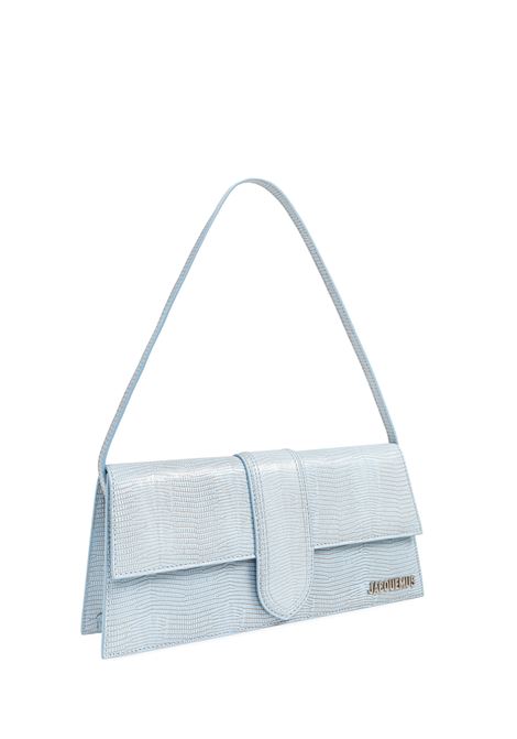 Borsa Le Bambino Long Celeste Goffrata Lucertola JACQUEMUS | 221BA013-3235320