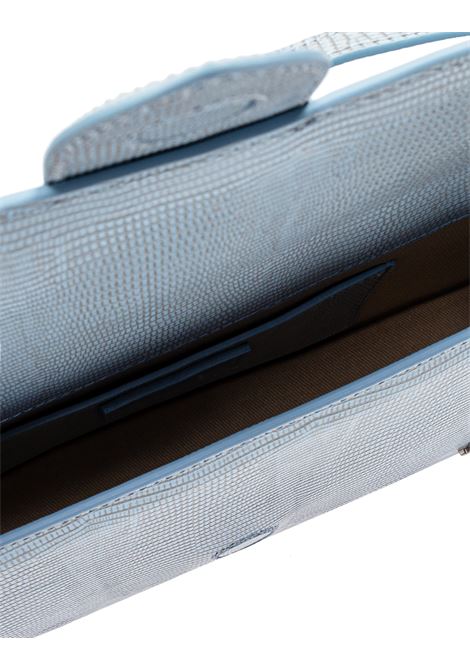 Borsa Le Bambino Long Celeste Goffrata Lucertola JACQUEMUS | 221BA013-3235320