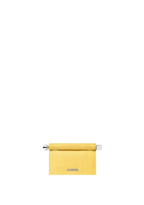 La Petite Pochette Rond Carré In Rafia Gialla JACQUEMUS | 241BA392-3215210