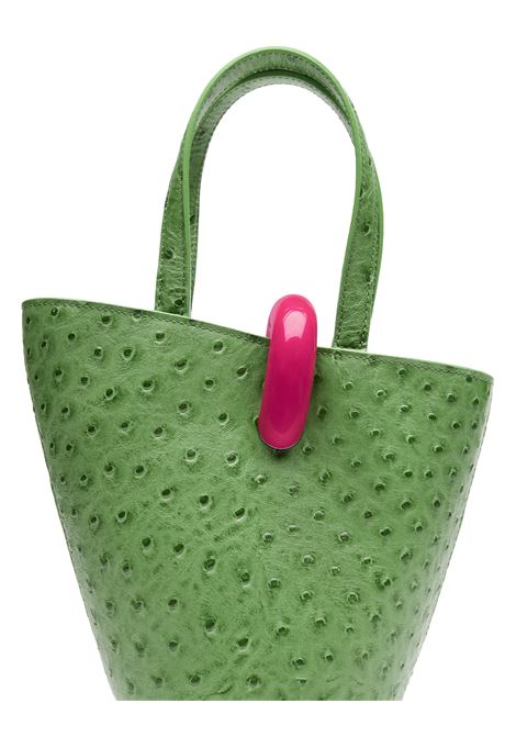 Borsa Le Petit Bambola Goffrata Effetto Struzzo Verde JACQUEMUS | 243BA389-3234550
