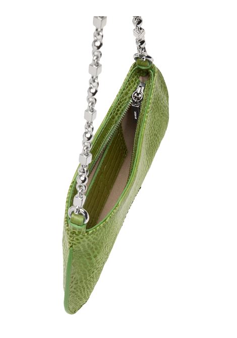 Borsa La Piccola Bisou Chaine Goffrata Coccodrillo Verde JACQUEMUS | 243BA404-3238552