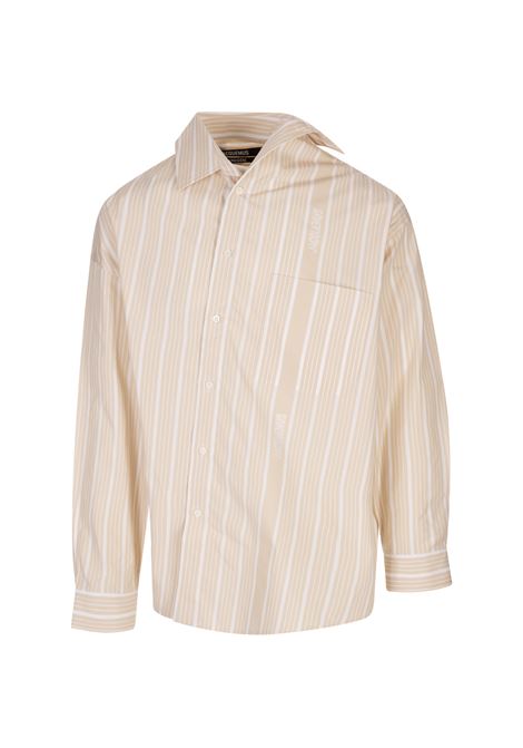 La Camicia Cuadro Beige JACQUEMUS | 245SH080-16911GY
