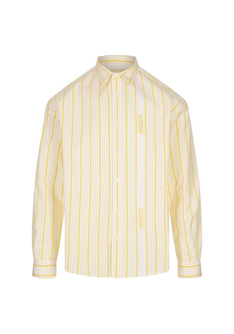 Camicia La Chemise Simon Bianca e Gialla JACQUEMUS | 246SH001-16912CB