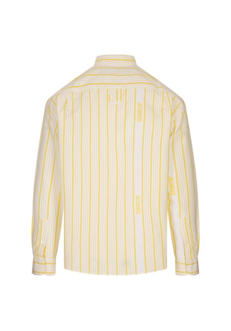 Camicia La Chemise Simon Bianca e Gialla JACQUEMUS | 246SH001-16912CB
