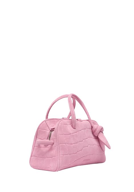 Borsa Le Petit Turismo Rosa In Suede Goffrata Coccodrillo JACQUEMUS | 251BA416-3243410