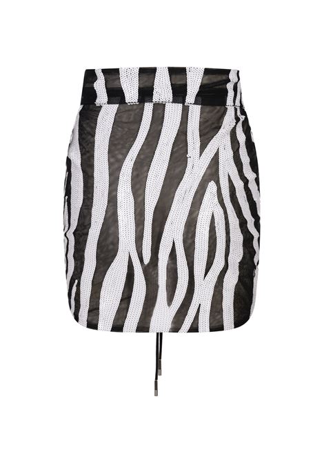 Minigonna Spiaggia Zebrata Con Paillettes JACQUEMUS | 251JS232-17979FH
