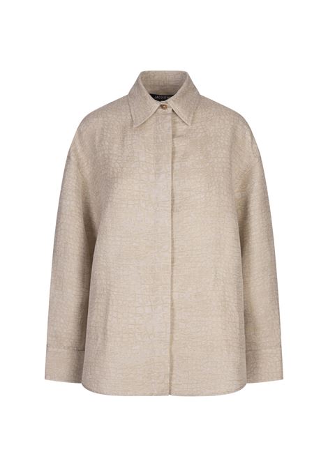 Camicia Pasadena Croco Beige JACQUEMUS | 251SH085-17561JK