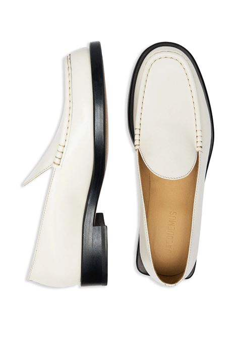 Les Mocassins In Bianco e Nero JACQUEMUS | 255FO170-4363110