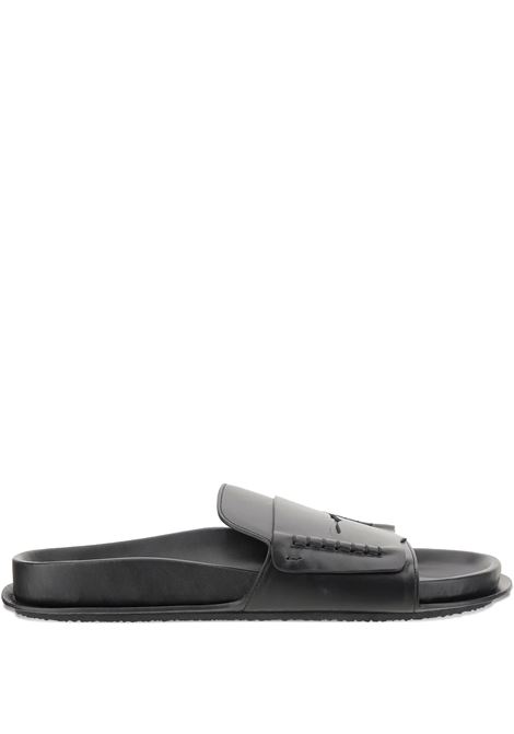 Sandali Bassi In Pelle Liscia Nera JACQUEMUS | 255FO172-3173990