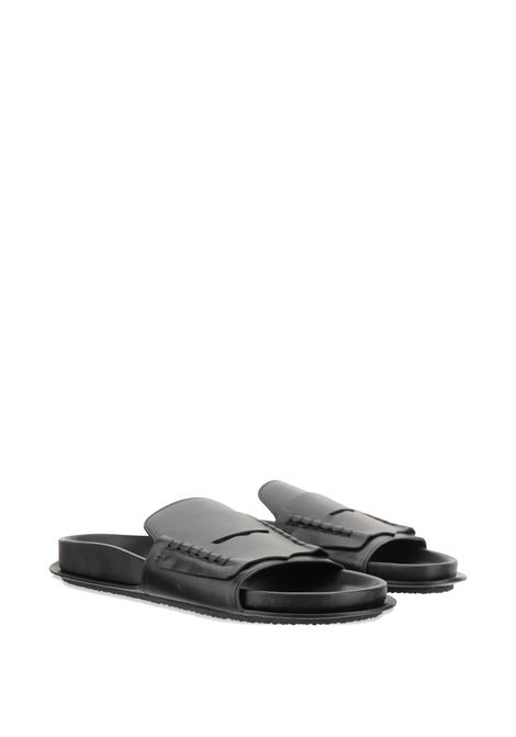 Sandali Bassi In Pelle Liscia Nera JACQUEMUS | 255FO172-3173990