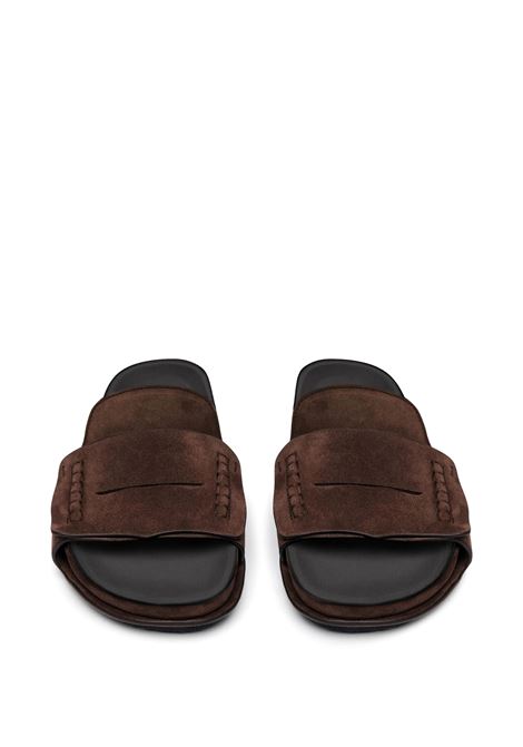 Le Sandali Mocassin Dark Brown JACQUEMUS | 255FO172-4354880