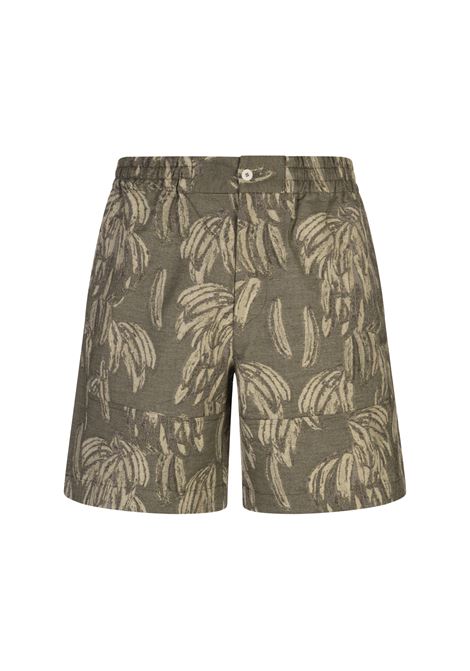 Shorts Aloe in Jacquard Banana Logo Ecru JACQUEMUS | 255PA138-17485CA