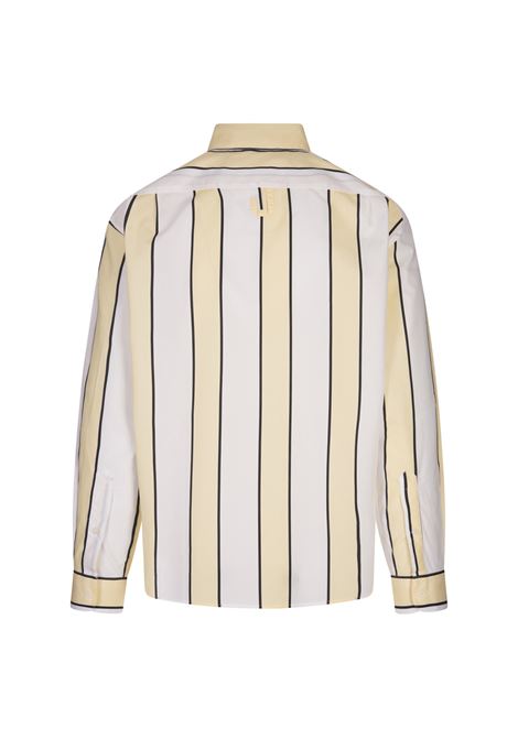 Camicia Simon In Print Stripes White/Yellow/Black JACQUEMUS | 255SH001-16772BM