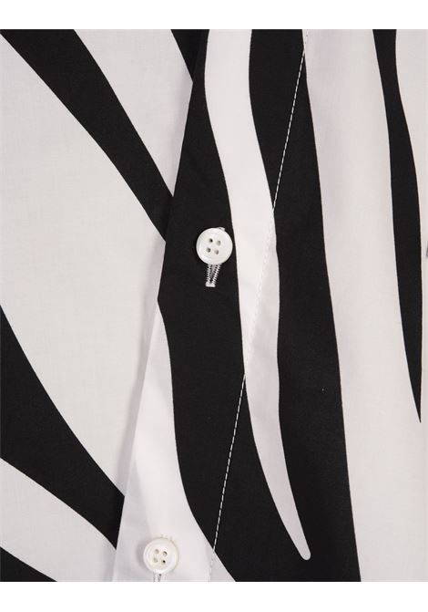 La Camicia Pablo Con Stampa Zebra Arty in Black/White JACQUEMUS | 255SH098-17059CC