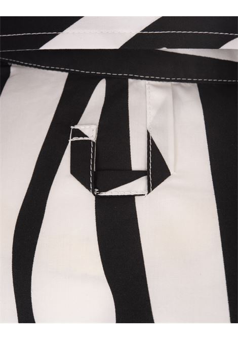 La Camicia Pablo Con Stampa Zebra Arty in Black/White JACQUEMUS | 255SH098-17059CC