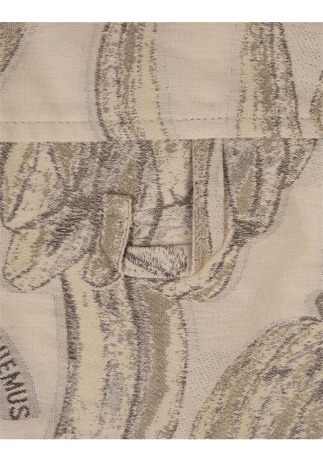 Camicia Aloe In Jacquard Banana Logo Ecru JACQUEMUS | 255SH123-17481IE