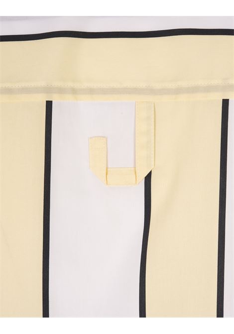 Camicia Jean In Print Stripes White/Yellow/Black JACQUEMUS | 255SH201-16772BM