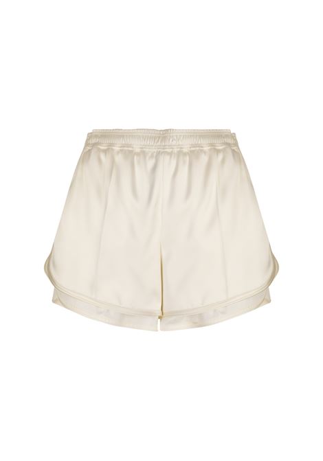 Ivory Silk Blend Shorts JIL SANDER | Trousers | J03KA0304-J65327109