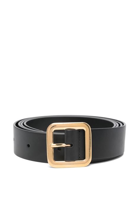 Cintura Nera Con Fibbia Dorata JIL SANDER | Cinture | J08TP0017-P8362001