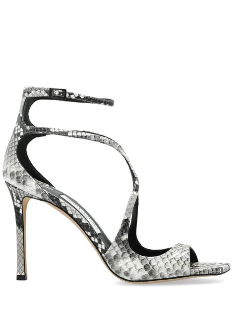 Sandali Azia 95 In Pelle Stampa Pitone JIMMY CHOO | Sandali | AZIA 95 PKBROCCIA
