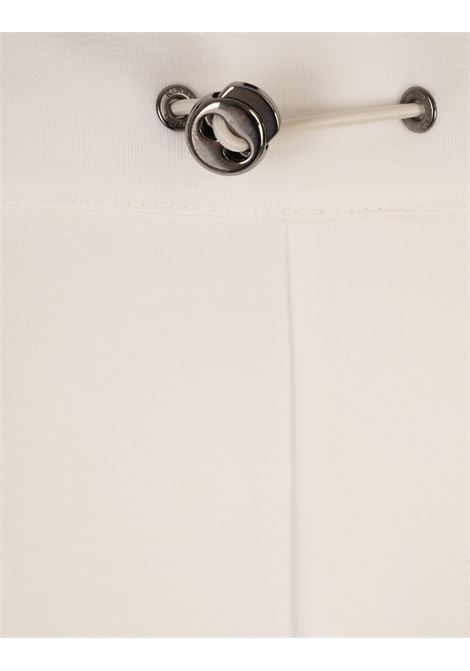 White Cargo Pants with Elastic Waist KIRED | WELVIOW8104001/003