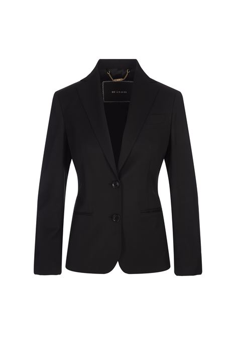 Blazer Monopetto In Lana Vergine Nera KITON | D23501K0102405