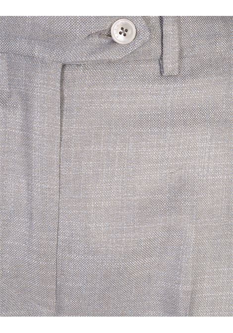 Pantaloni a Sigaretta In Viscosa Grigio KITON | D48125K0919B09