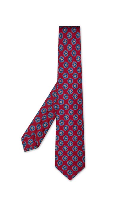 Cravatta Rossa Con Motivo Floreale KITON | UCRVKRC03L4906/001