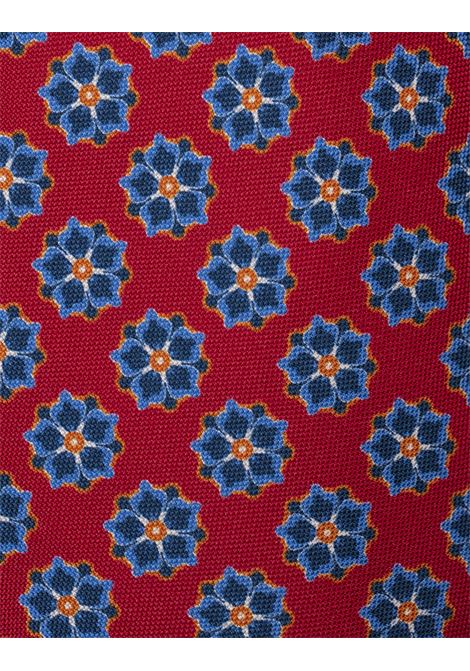 Cravatta Rossa Con Motivo Floreale KITON | UCRVKRC03L4906/001