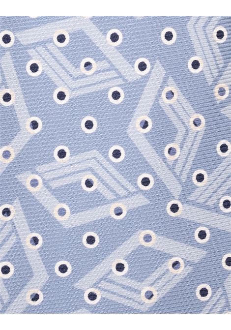 Cravatta In Seta Fantasia Azzurra KITON | UCRVKRC03L7202/001
