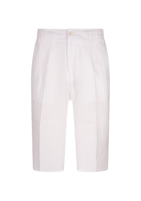 Bermuda Sasha In Lino Bianco KITON | UPN02H0928601/000