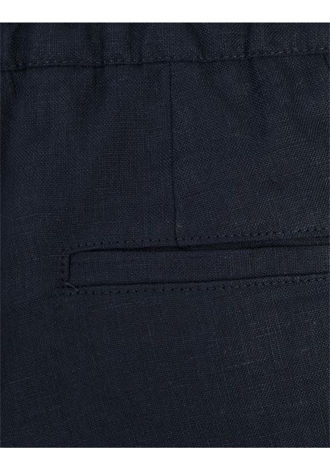 Bermuda Sasha In Lino Blu KITON | UPN02H0928617/002