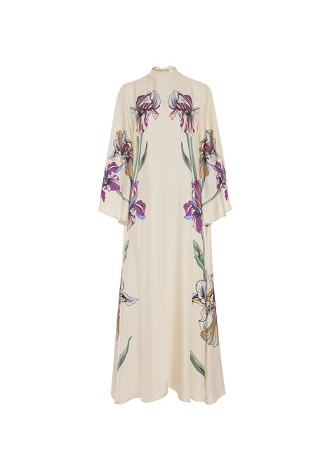 Magnifico Long Dress - Iris Placée Ivory in Silk Twill LA DOUBLE J | Dress And Jumpsuit | DRE0232-SIL006IRS07WH04