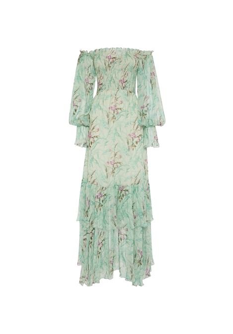 Mayflower Dress - Heath Mint in Silk Crepon LA DOUBLE J | Dress And Jumpsuit | DRE0851-CRE009HEA01GR11