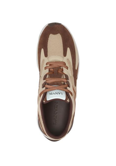 Sneakers JLA in Mesh Beige e Marrone Chiaro LANVIN | FU-SKAK02-NASU-E250562