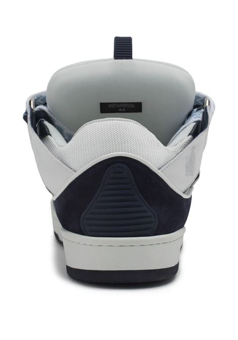 Sneakers Curb in Bianco e Blu Navy LANVIN | FU-SKDK12-BICO-E25.0029