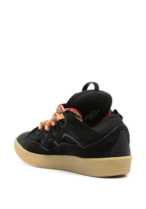 Sneakers Curb In Pelle Nera LANVIN | FU-SKDK12-DRA2-P2510