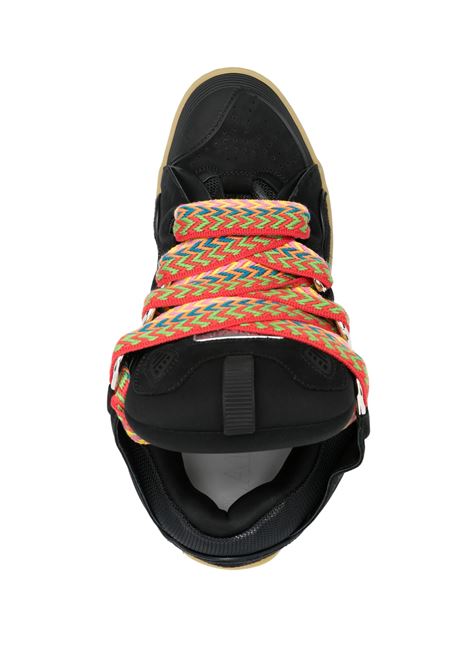 Sneakers Curb In Pelle Nera LANVIN | FU-SKDK12-DRA2-P2510