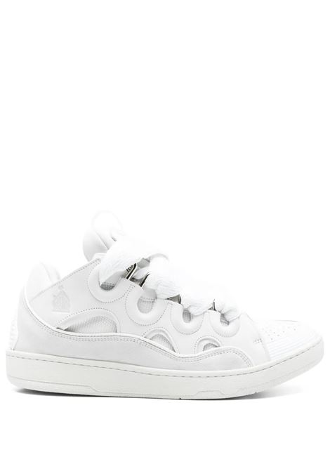 Sneakers Curb In Pelle Bianca LANVIN | FU-SKDK12-DRAG-P2500