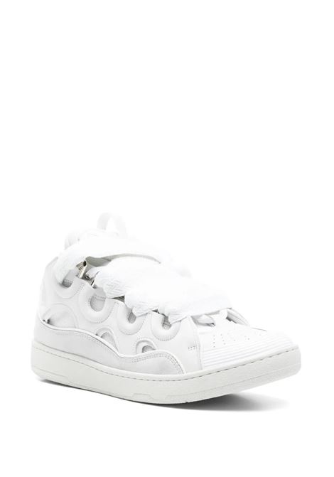 Sneakers Curb In Pelle Bianca LANVIN | FU-SKDK12-DRAG-P2500