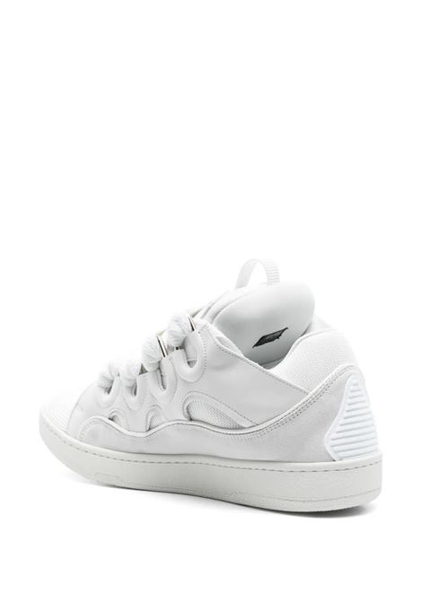 Sneakers Curb In Pelle Bianca LANVIN | FU-SKDK12-DRAG-P2500