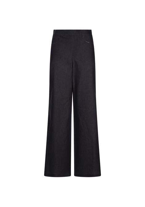 Jeans Trompe L'Oeil In Denim Stretch Blu Scuro MARNI | PAJD0591SY-USCX59UNB99
