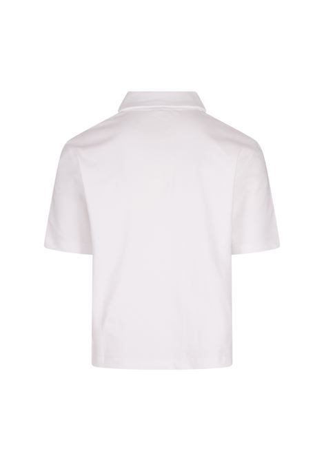 Polo Bianca Con Logo Rosso MARNI | POMU0045LS-UTC49200W01