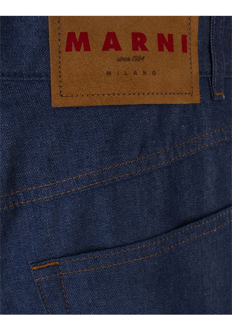 Bermuda Blu con Ricamo MARNI | PUJU0109S0-USCX58RIB64