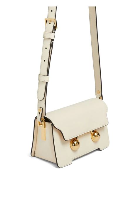 Trunkaroo Mini Shoulder Bag In Cream White Leather MARNI | SBMP0193U0-P694800W12