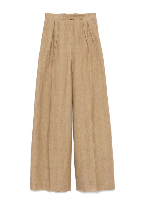 Pantaloni Rauche Cuoio MAX MARA | Pantaloni | 2511131062600001