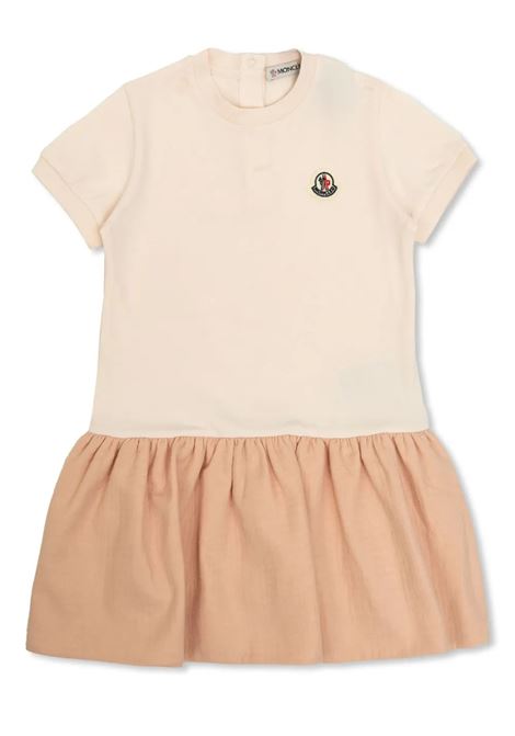 Abito Rosa Con Patch Logo MONCLER ENFANT | vestitini e tutine | 951-8I00005 89AUM529