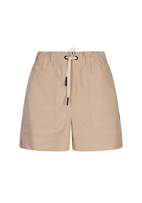 Shorts In Froissé Technique Beige MONCLER GRENOBLE | Pantaloni | 098-2B00003 597SL23P