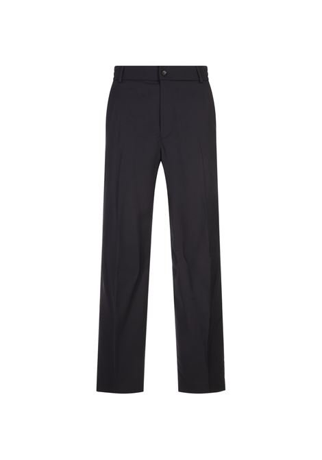 Pantaloni Sartoriali In Gabardina Di Lana Blu MONCLER | Pantaloni | 091-2A00016 597FV77D