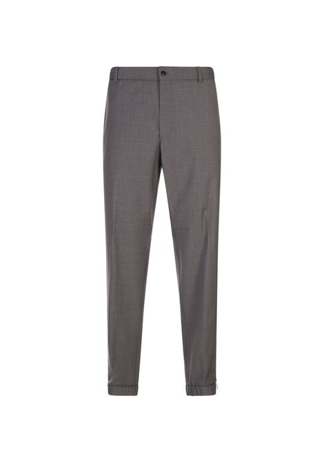 Joggers In Lana Resistente Grigia MONCLER | Pantaloni | 091-2A00033 598HJ92Q
